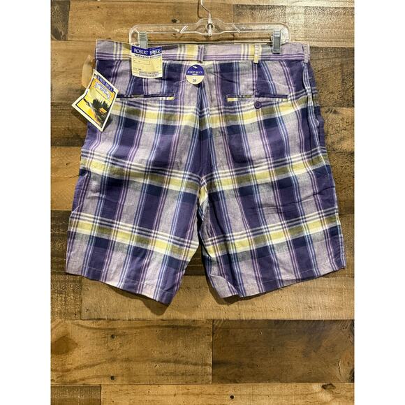 Vintage'70s Robert Bruce weekend edition Plaid shorts - Size 38 - Picture 8 of 9